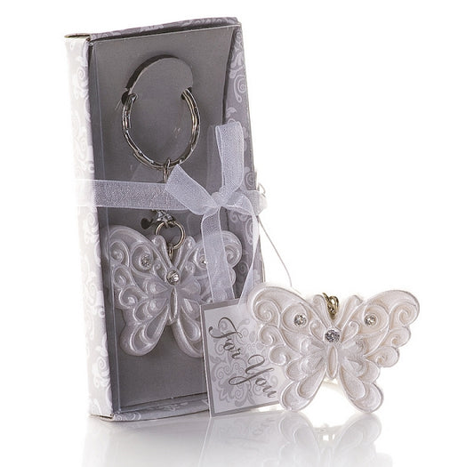 Butterfly Pearl Keyring