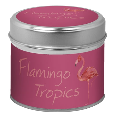 Candle in a Tin: Flamingo Tropics