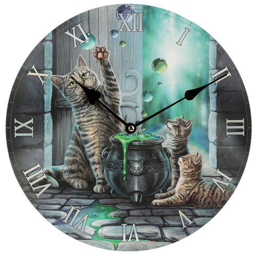 'Hubble Bubble' (Cat) Wall Clock - A Lisa Parker Design