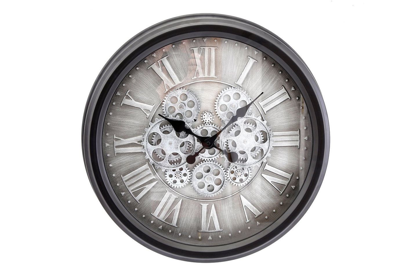 Moving Gear Clock with Roman Numerals (52.5cm) - UK Only