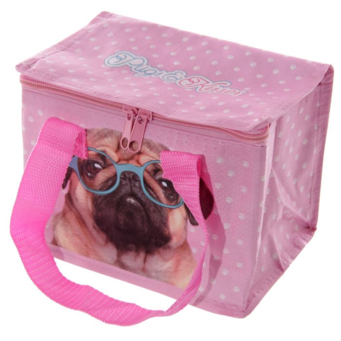 Pink Pug Lunch Bag