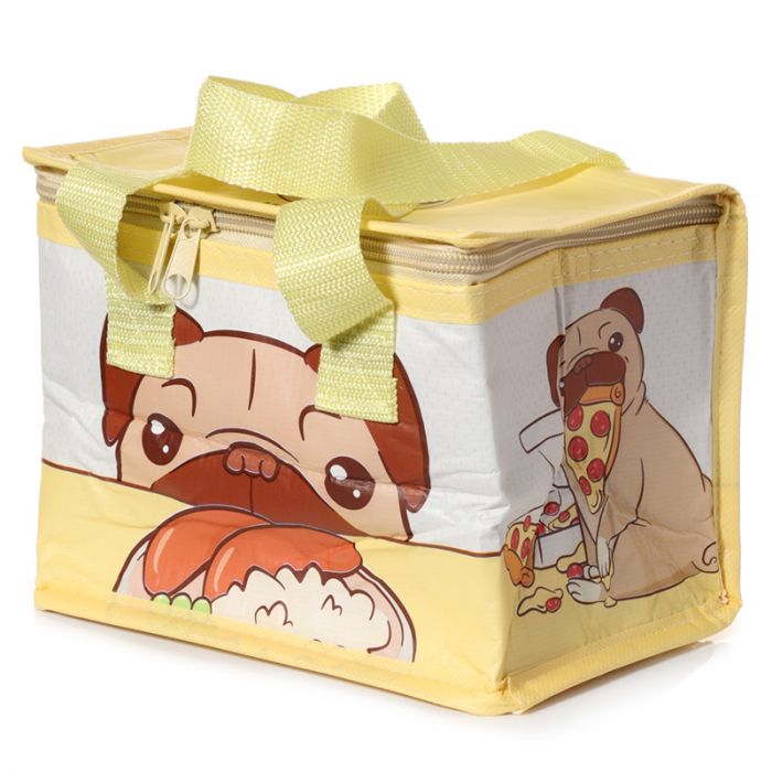 Mopps Pug Lunch Bag (RPET - Made from Recycled Plastic Bottles)