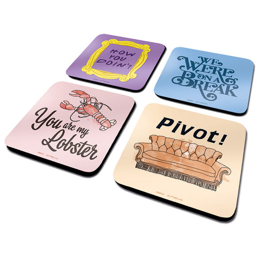 Friends Quote Coaster Set Of Four