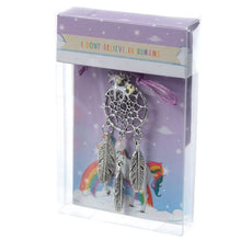 Enchanted Rainbow Unicorn Metal Dreamcatcher