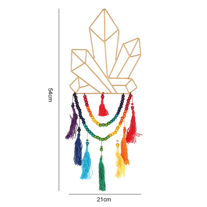 54cm Wire Crystal (Rainbow) Hanging Decoration
