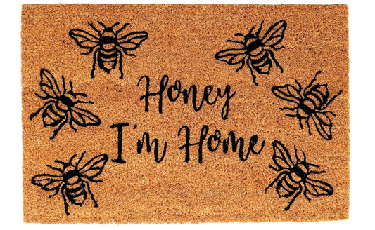 Coir "Honey I'm Home" Bee Doormat