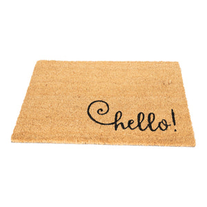 'Hello' Coir Doormat