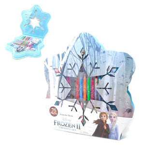 Frozen 2 Snowflake 75 Piece Colouring/Stationery Case
