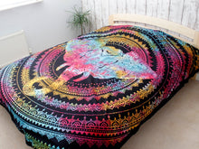 Cotton Bedspread and/or Wall Hanging - Elephant Head (Available in Single or Double)