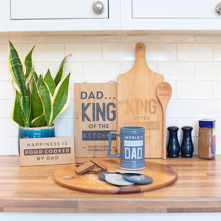 30cm Wooden 'King of the Kitchen' Hanging Sign