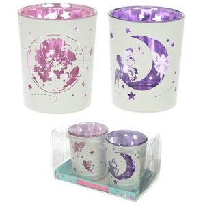 Set of 2 Fairy Moonlight Tealight Holders