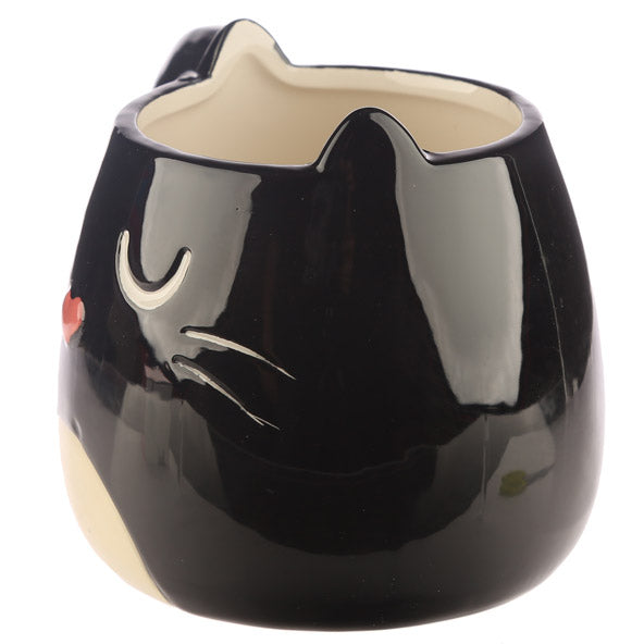 Reduced to Clear: Cat Shaped Mug - Available in Dark Cream, Grey or Black