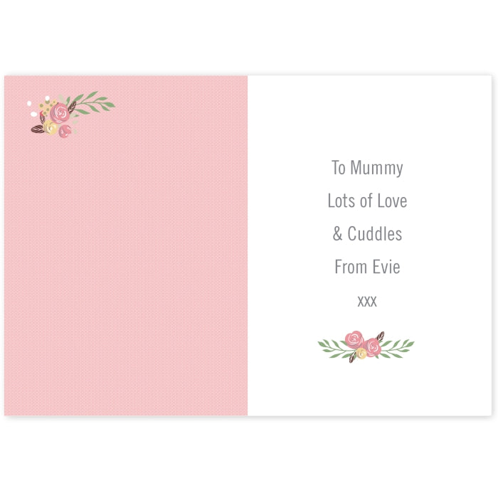 Personalised Floral Bouquet 1st Mother's Day Card