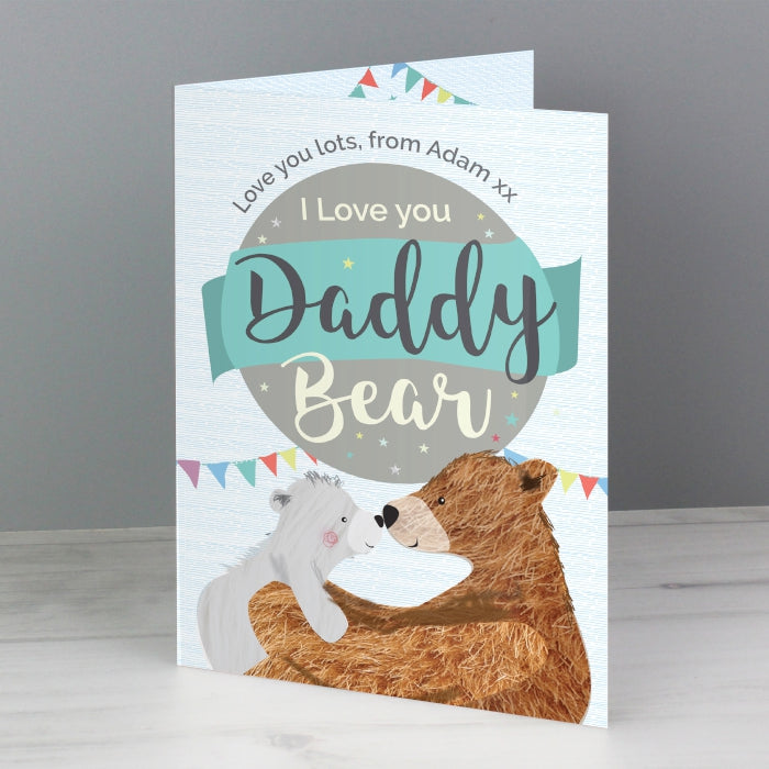 Personalised Daddy Bear Card