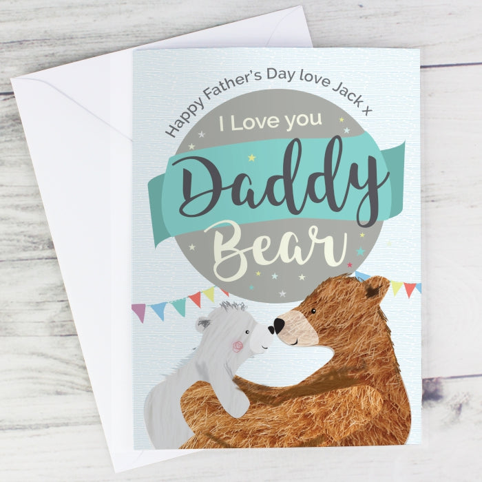 Personalised Daddy Bear Card