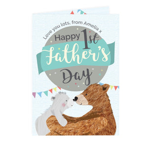 Personalised 1st Father's Day 'Daddy Bear' Card