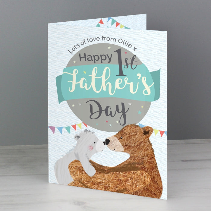 Personalised 1st Father's Day 'Daddy Bear' Card