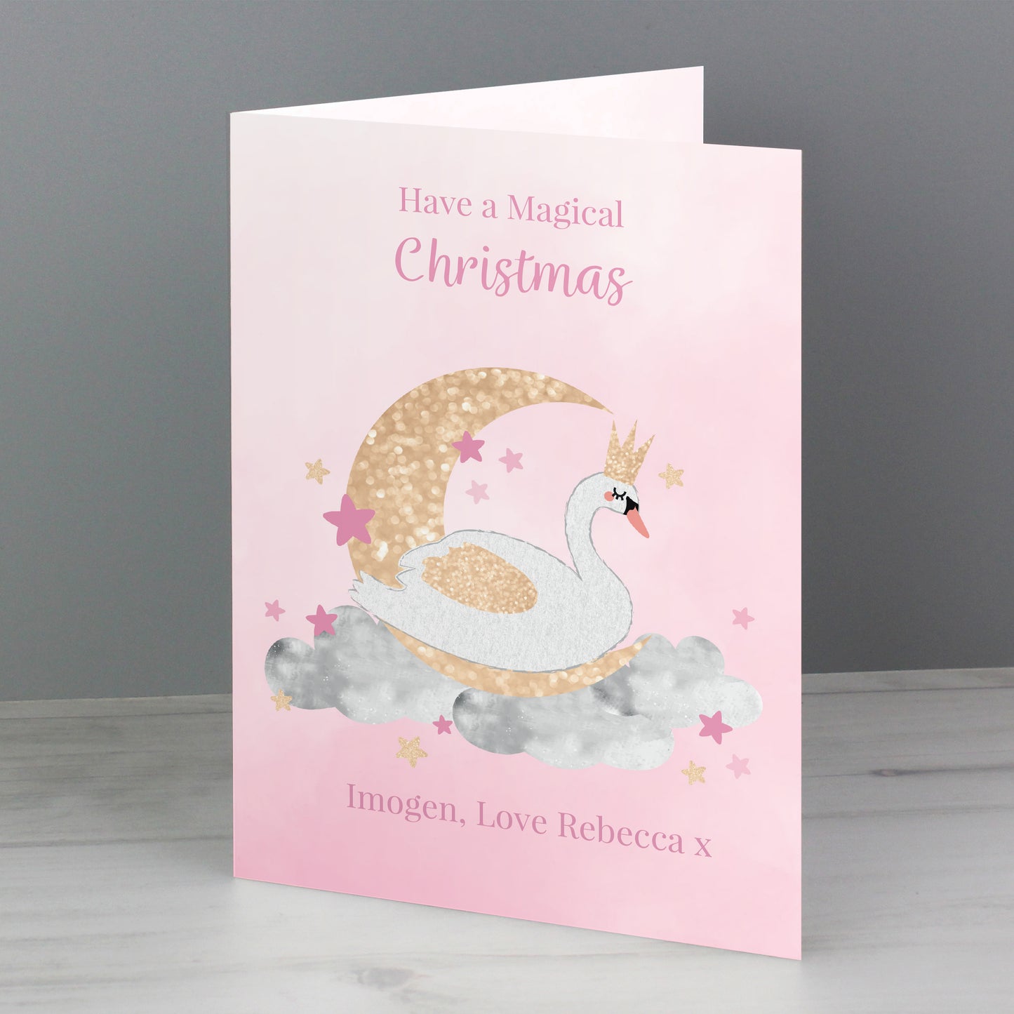 Any Occasion Personalised Swan Lake Card