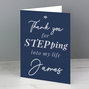 Personalised Stepdad Card - Perfect for Father's Day