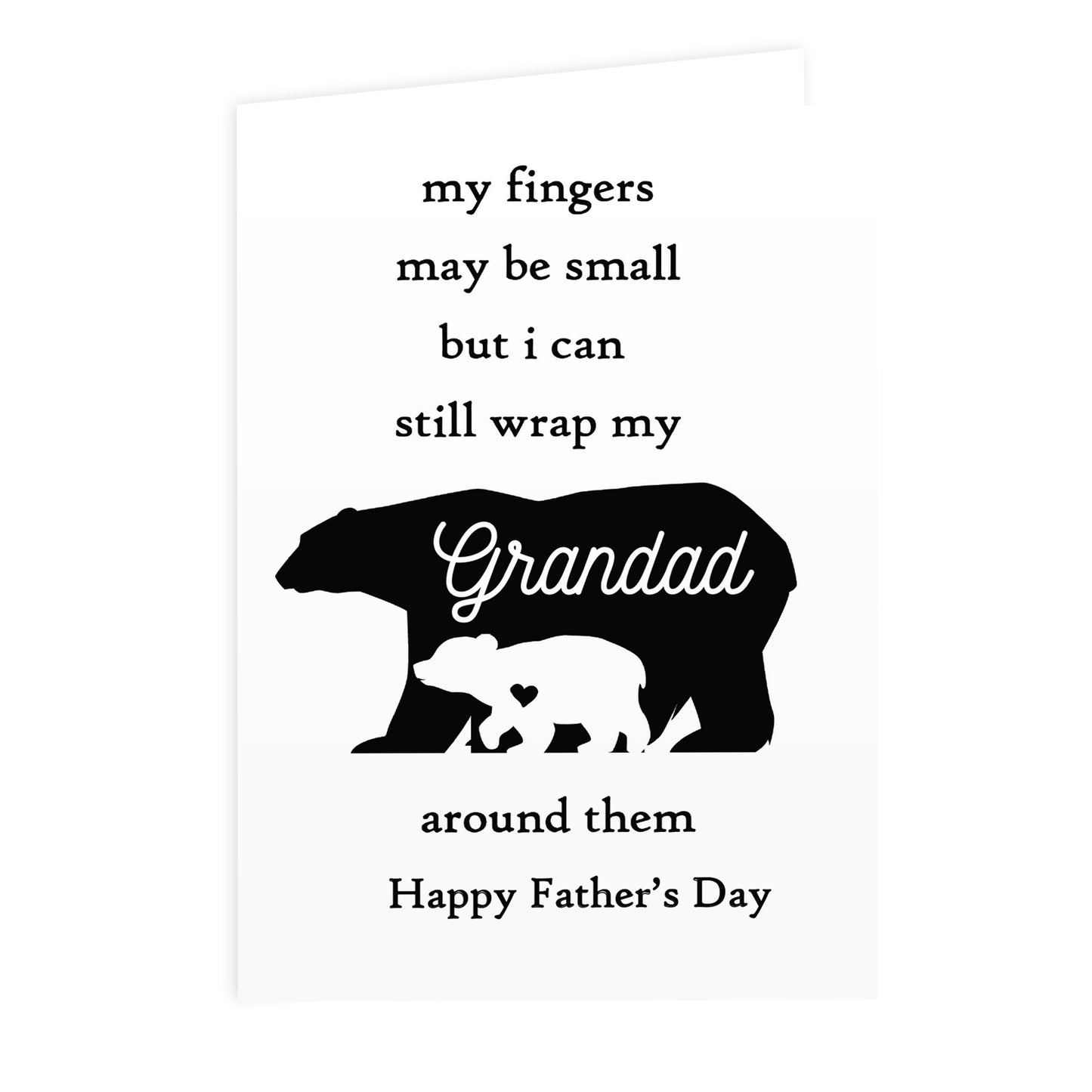 Personalised My Fingers may be small...Card