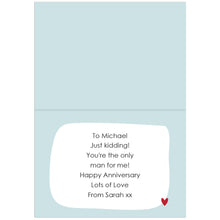 Personalised 'You're My Favourite Husband' Card