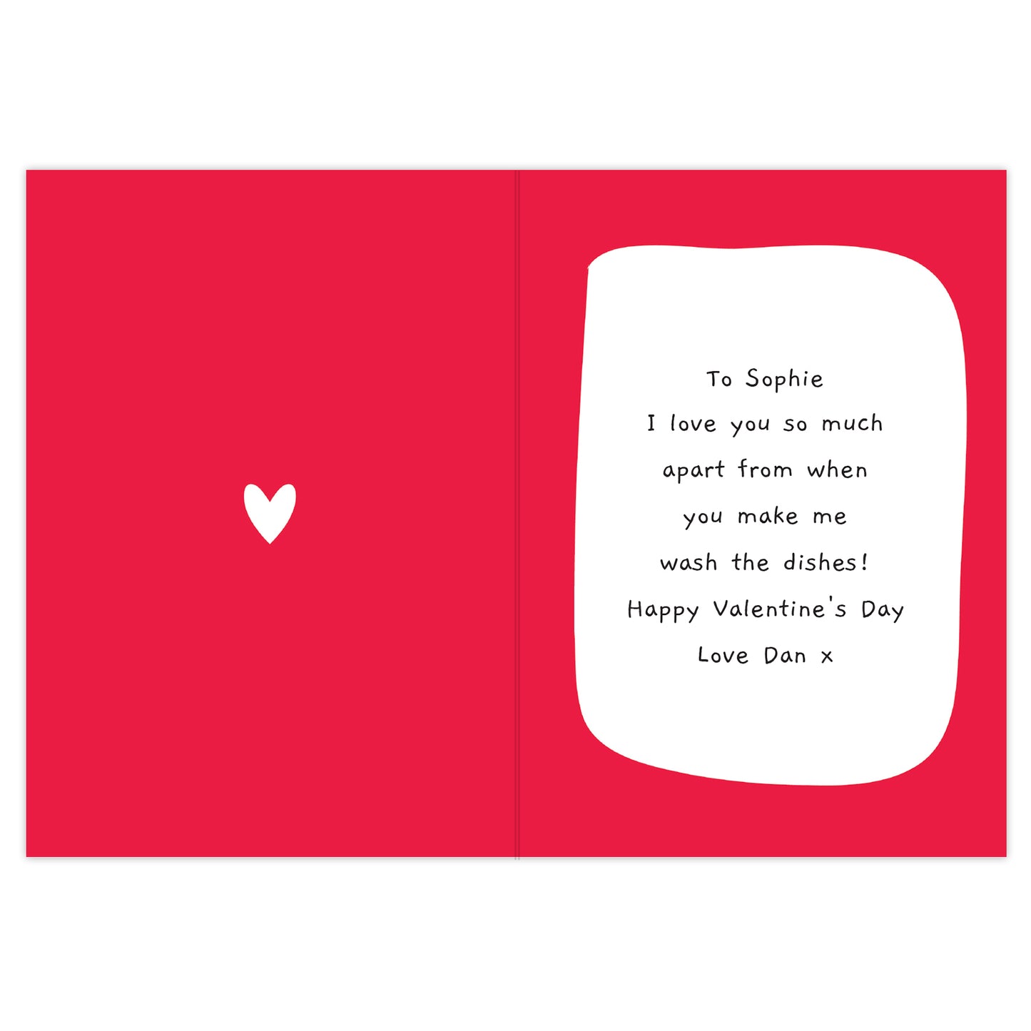Personalised 'I Love You - Most Of The Time' Card