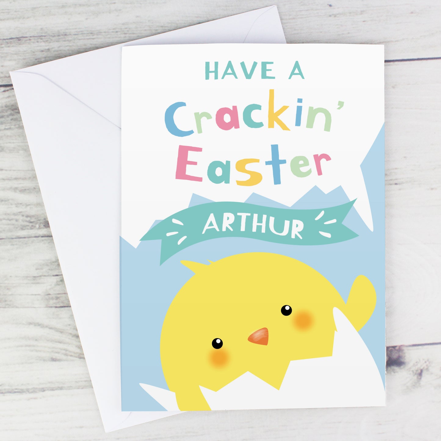 Personalised 'Have A Crackin Easter' Card