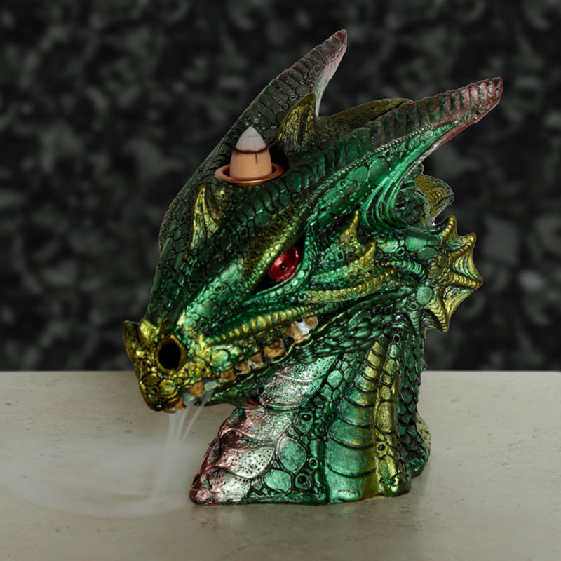 Backflow Incense Burner - Water (Blue) Dragon Head