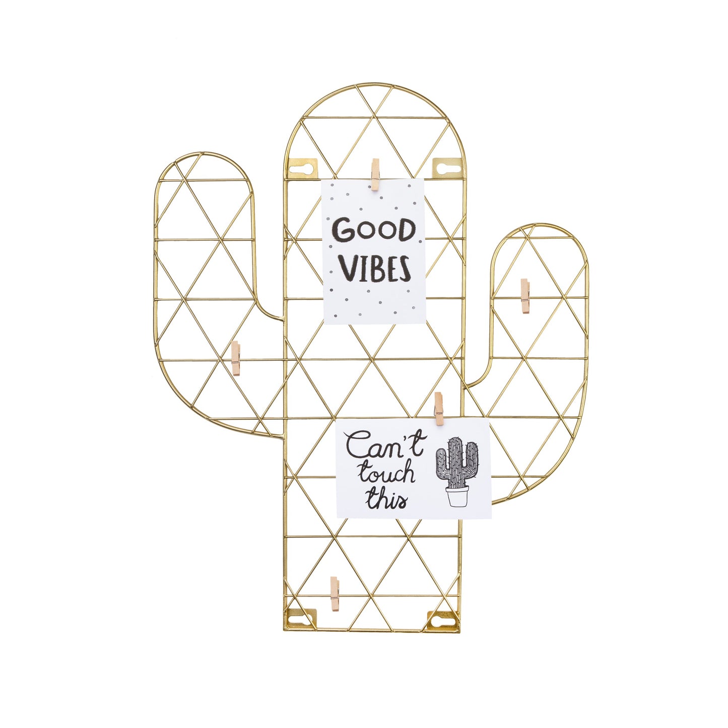 Cactus Wire Wall Grid Hanging Card Holder