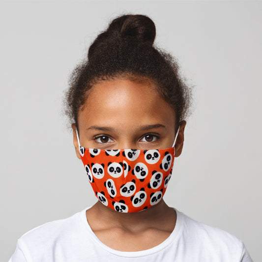 Cutiemals Panda (Faces) Reusable Face Mask (Small - Child)