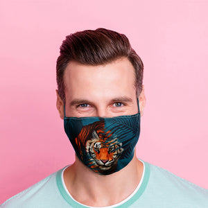 Stalking Tiger Reusable Face Mask (Large - Adult)