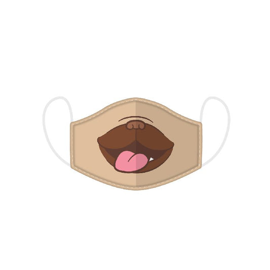 Mopps Pug Reusable Face Mask (Small - Child)
