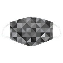 Geometric Black and Grey Face Mask (Large - Adult)