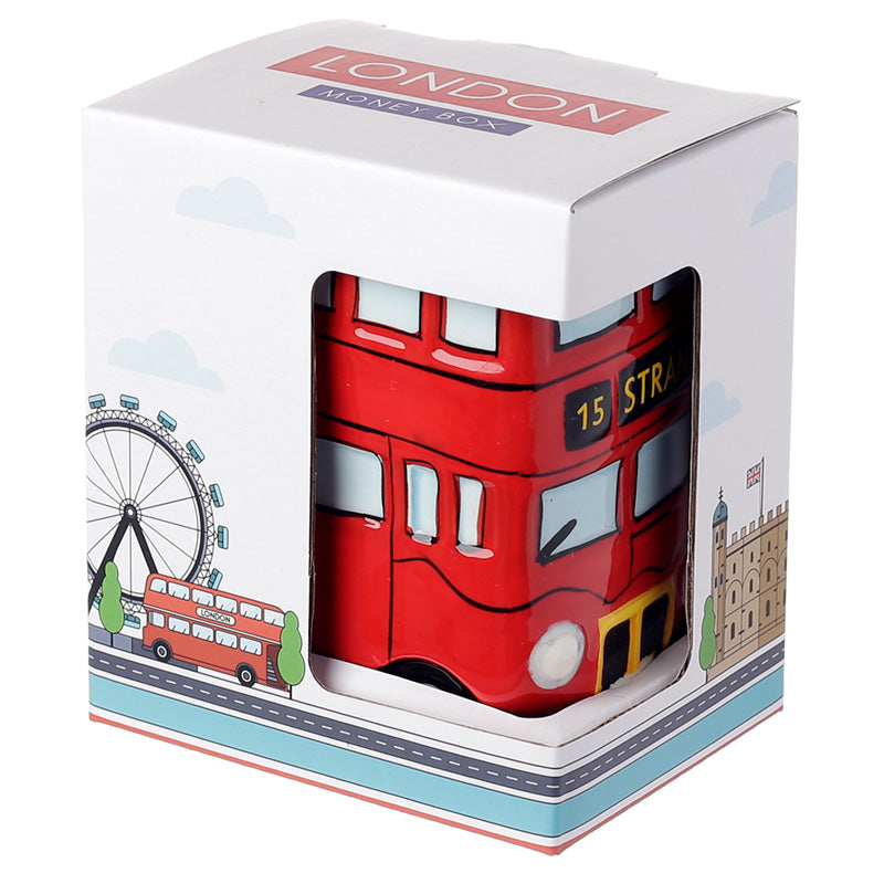 Ceramic Red Routemaster (London) Bus Money Box