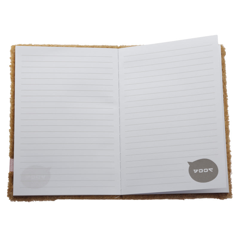 Adoramals Fluffy Plush A5 Notebook - Shiba Inu Dog