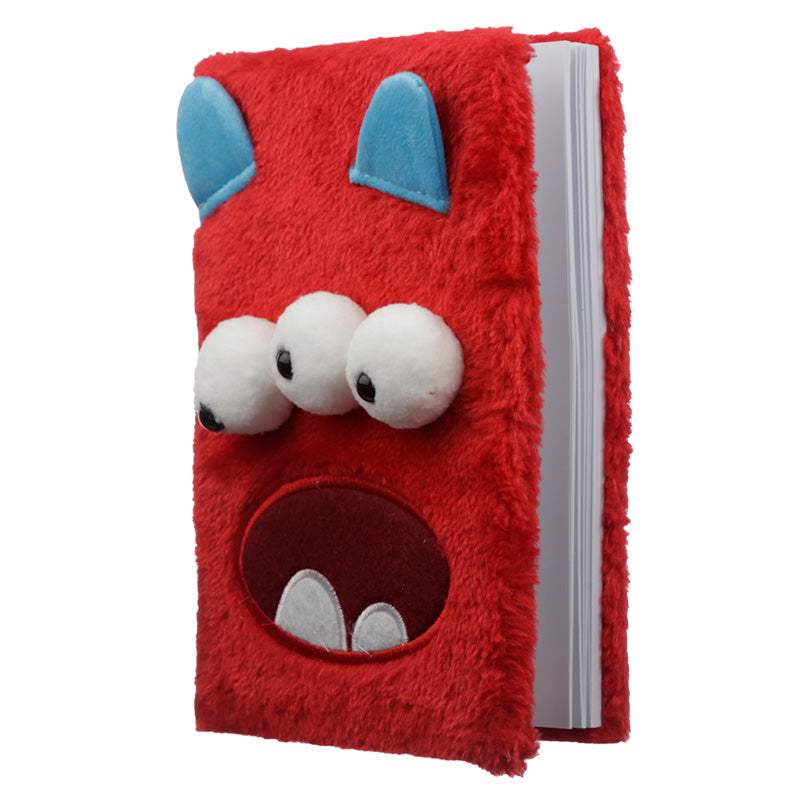 Fluffy Plush A5 Notebook - Monster Monstarz