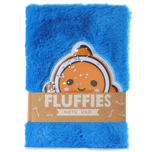 Adoramals Fluffy Plush A5 Notebook - Clown Fish