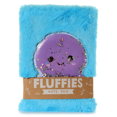 Adoramals Fluffy Plush A5 Notebook - Octopus