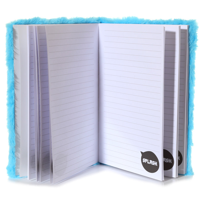 Adoramals Fluffy Plush A5 Notebook - Octopus