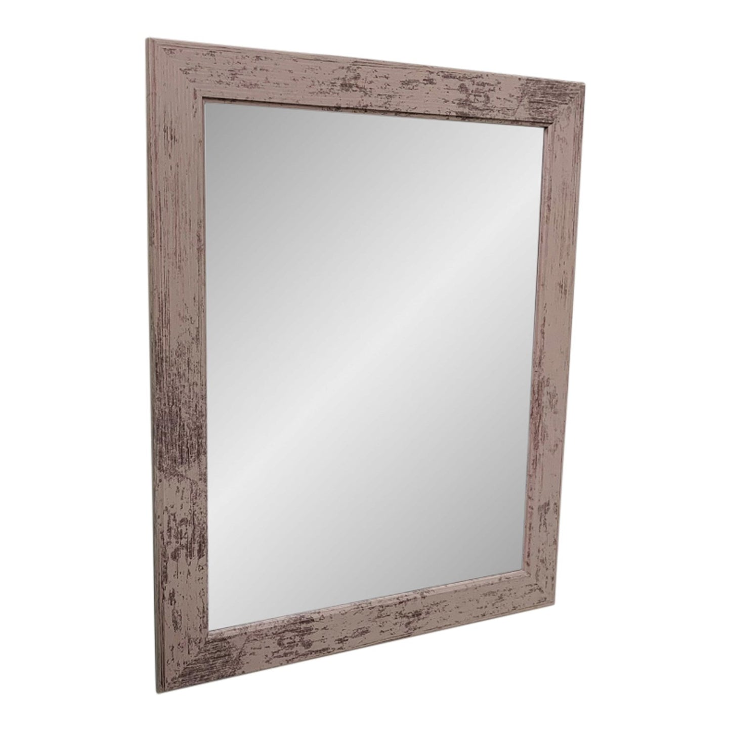 Grey Wooden Mirror (60x50cm) - UK Only