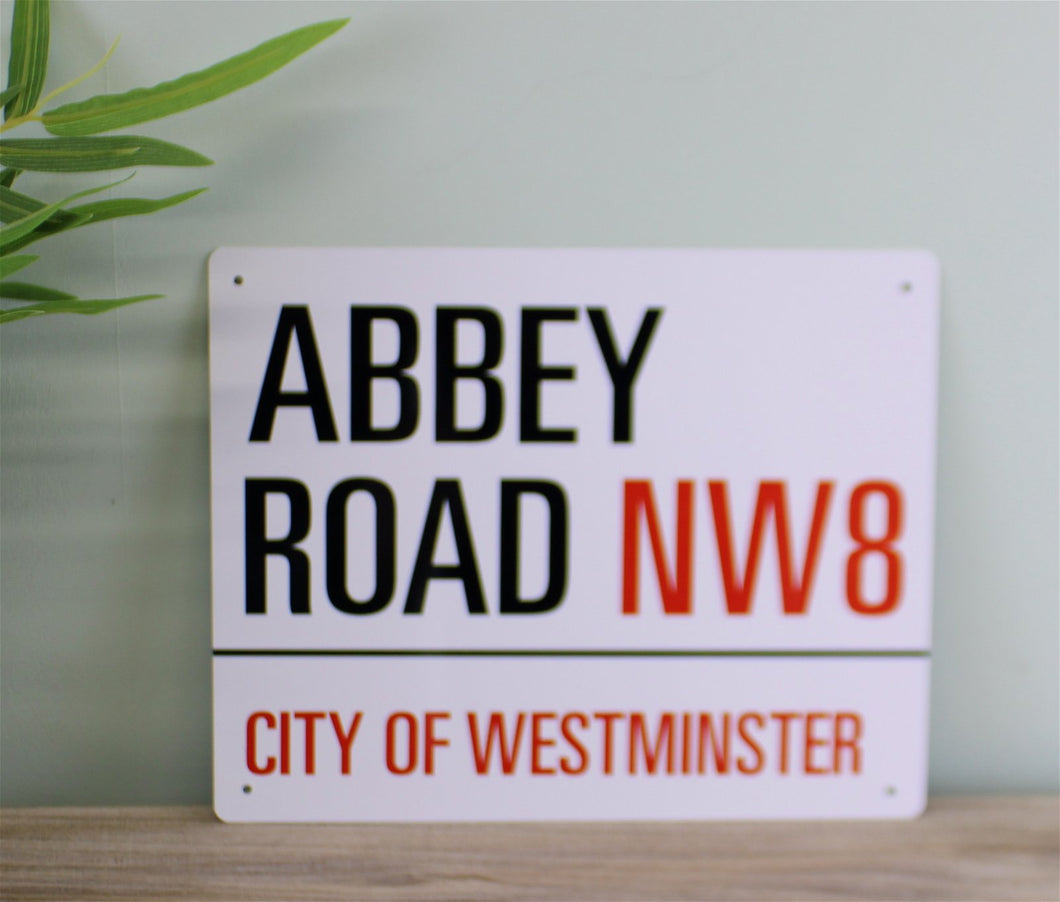 Vintage Metal Sign - Abbey Road, London Street Sign