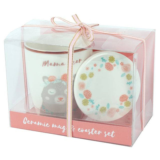 Mama Bear Mug and Coaster Set