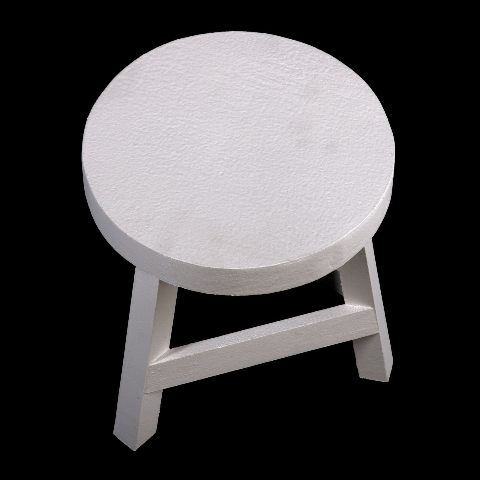 Painted Wooden White Three Legged Stool UK Only The Sheep