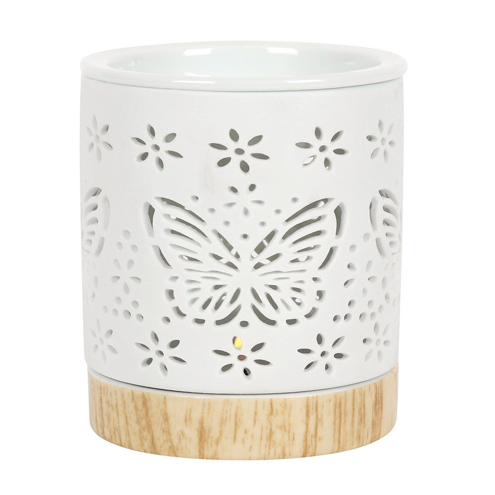 Matte Ceramic Butterfly Oil/Wax Melt Burner