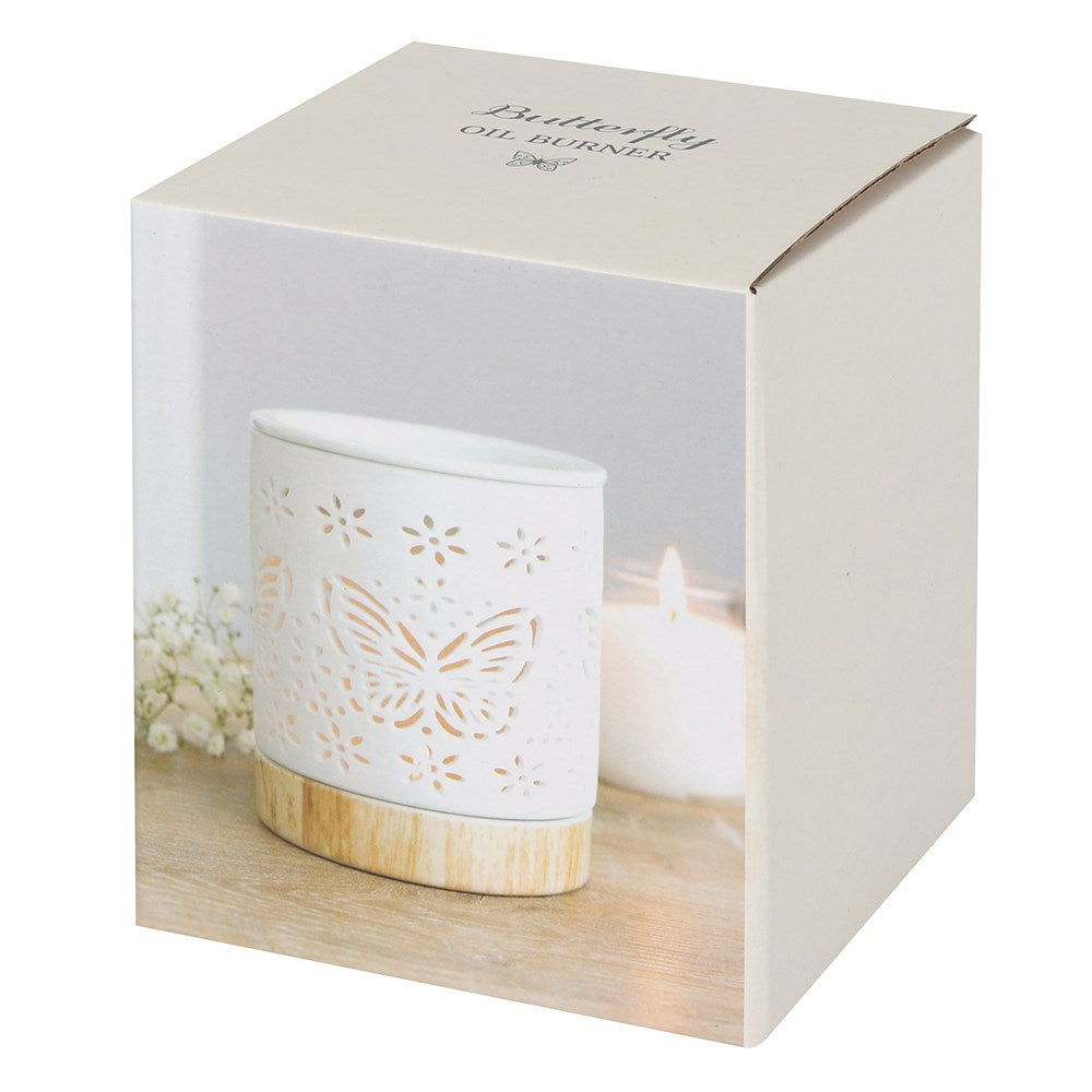 Matte Ceramic Butterfly Oil/Wax Melt Burner