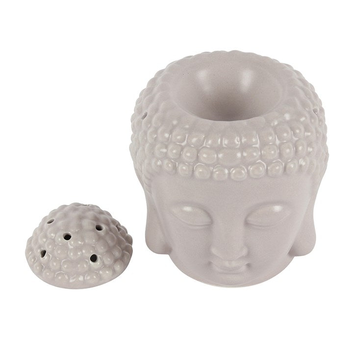 Small Grey Buddha Head Oil/Wax Melt Burner