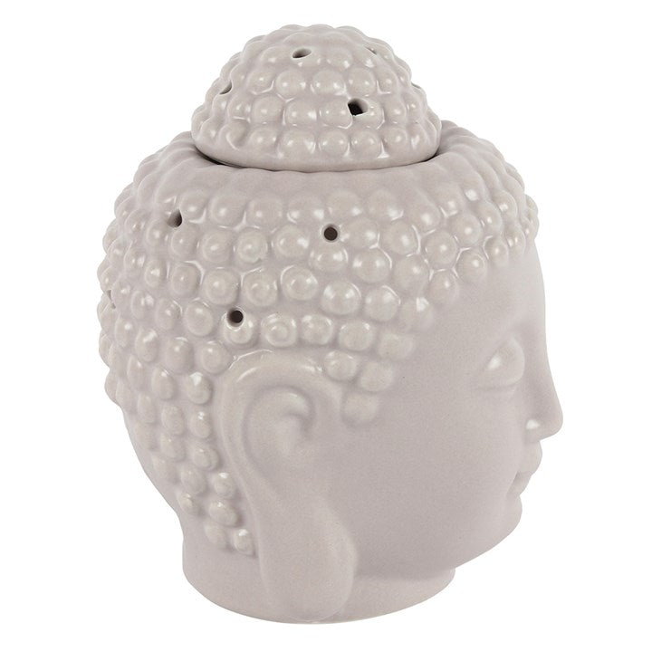 Small Grey Buddha Head Oil/Wax Melt Burner