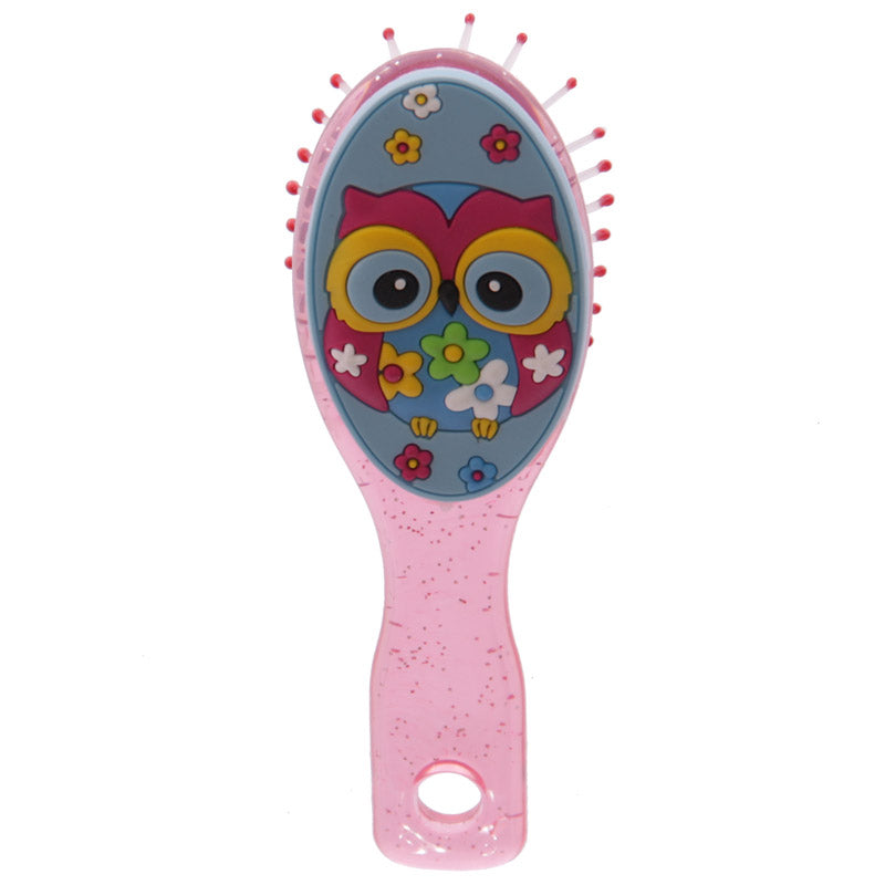 Cute and Colourful Childrens Owl Small Hair Brush