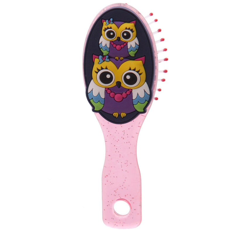 Cute and Colourful Childrens Owl Small Hair Brush