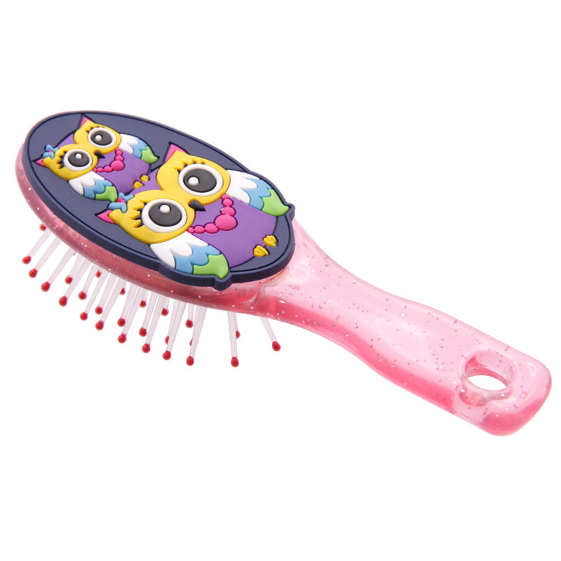 Cute and Colourful Childrens Owl Small Hair Brush